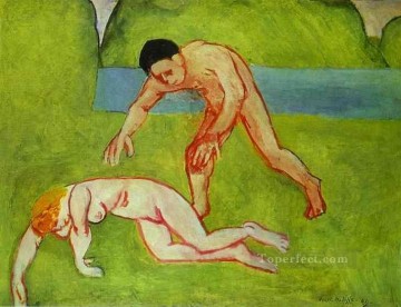  Fauvist Art Painting - Satyr and Nymph 1909 Fauvist